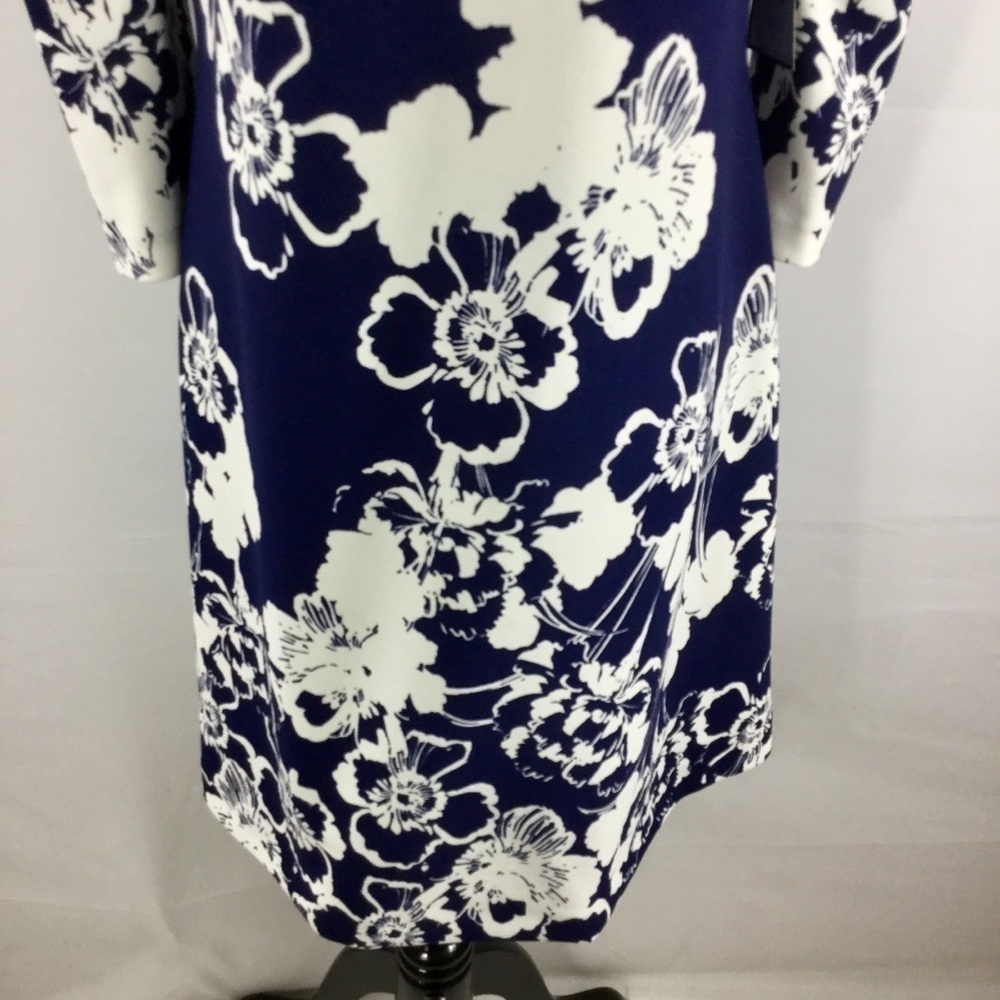 Jessica HOWARD Cold Shoulder 3/4 Sleeve Floral Print Dress Size 8P NWT - Picture 7 of 14